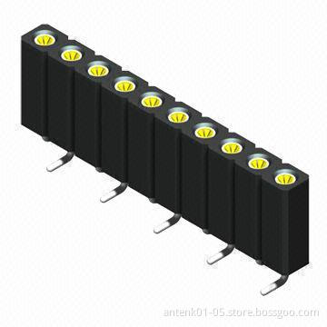 Machine Pin Socket, 2.54mm SMT Type, 3A Current Rate